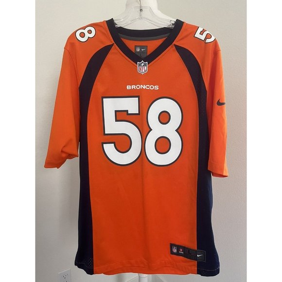 NFL Nike Other - NFL Nike L Broncos Miller Jersey # 58 On Field Orange Blue Denver Broncos Men's